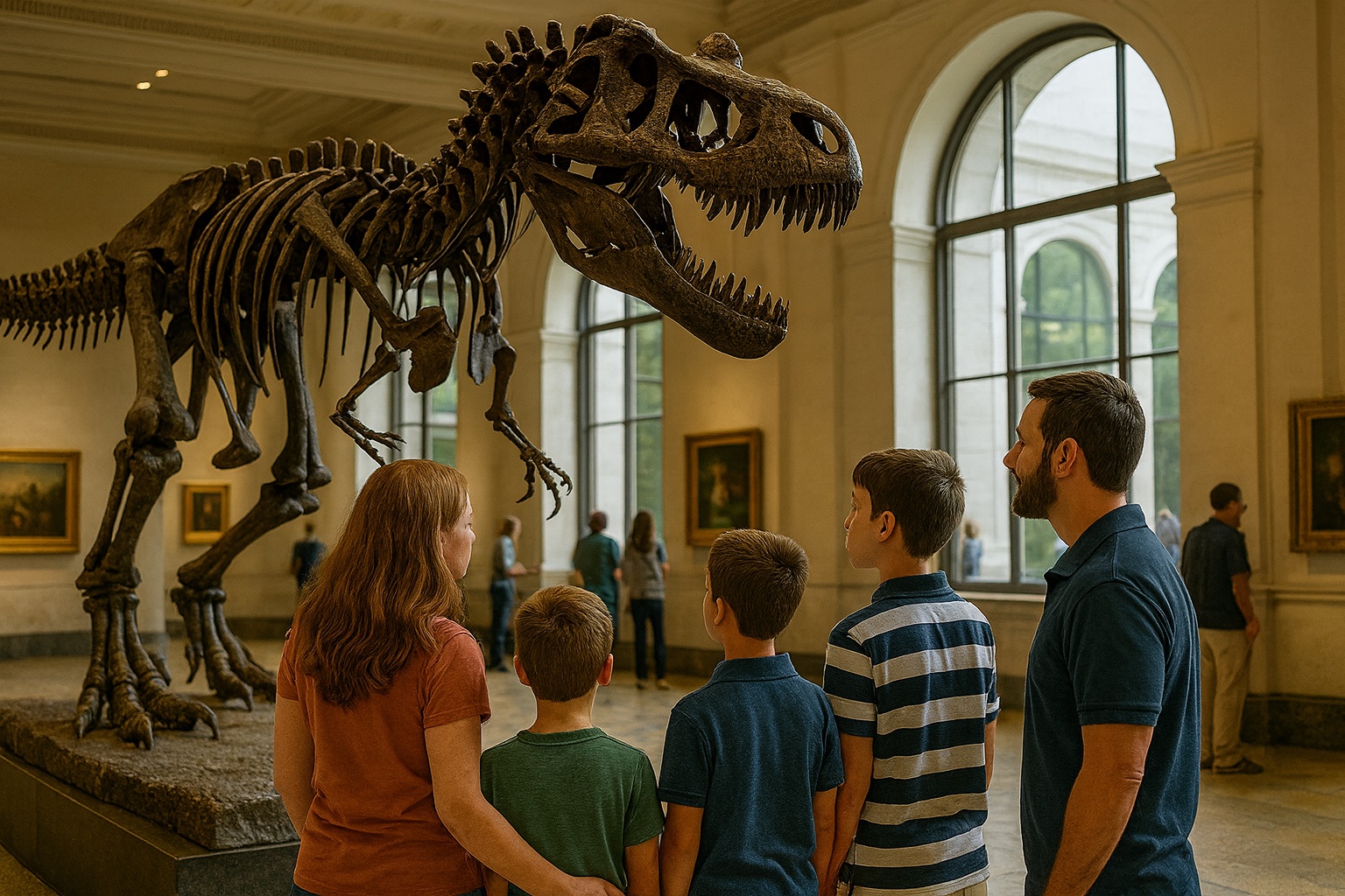 Field trip at a museum